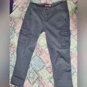LOFT Gray Cargo Pants